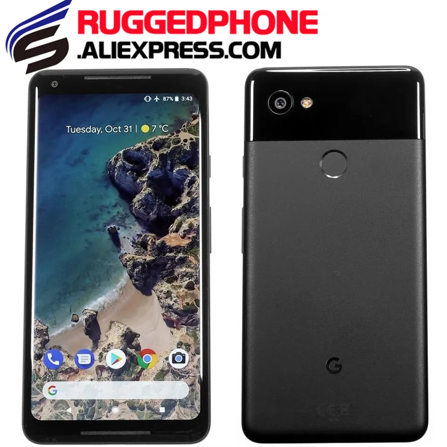 Смартфон с восьмиядерным процессором Google Pixel 2 XL ОЗУ 4 Гб ПЗУ 64 ГБ 128 4G LTE|Смартфоны| |