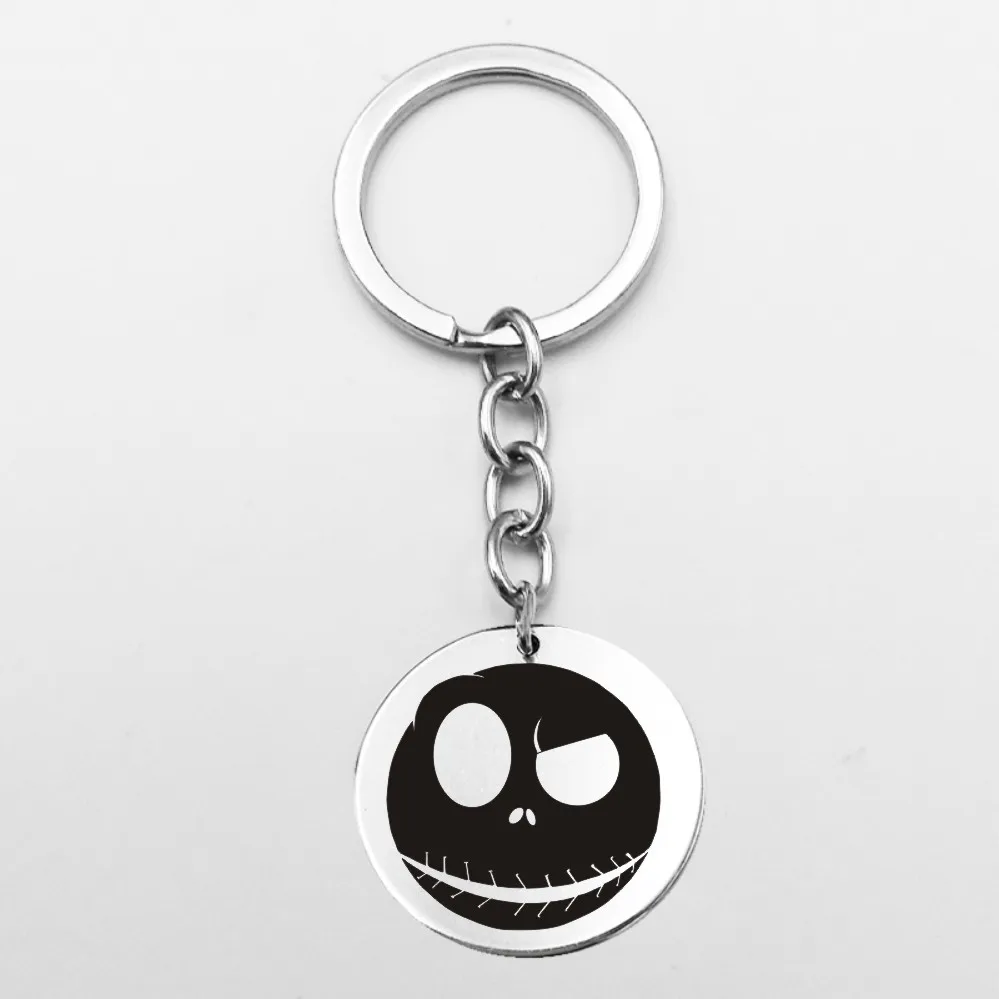 Брелок Suteyi в виде мультяшного персонажа кулон кольцо для ключей Jack Skellington