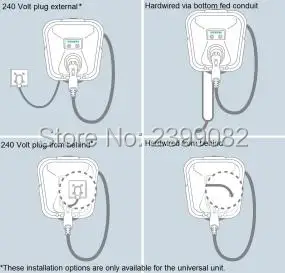 ZWET EVSE зарядка socket50 Amp 3-провод 125-250вольт черный 3 провода заподлицо 10-50A UL одобренный высокое качество