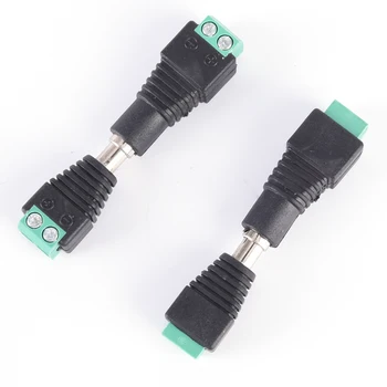 

5pcs DC Plug CCTV Camera DC Power Cable Female Plug Connector Adapter Jack To Connection Led Strip 5.5mm X 2.1mm