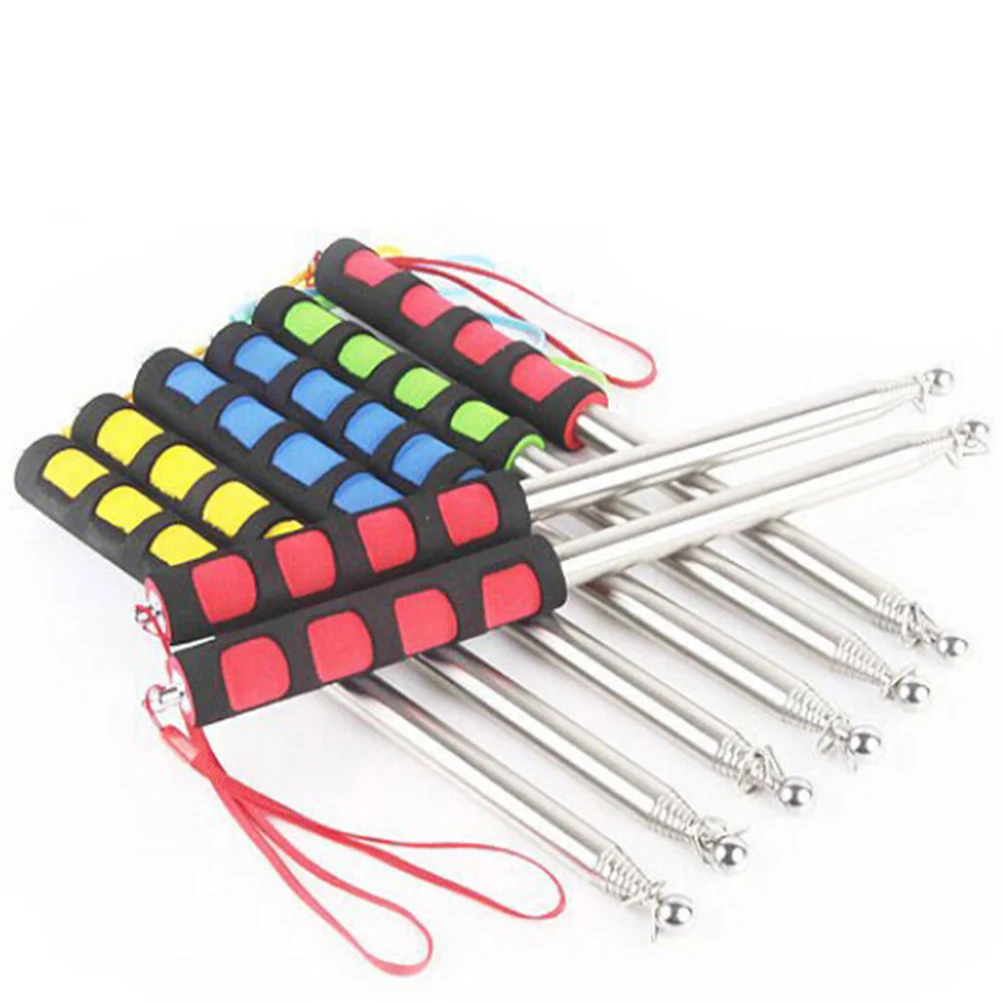 1PC Portable Stainless Steel 20CM Telescopic Flag Pole Portable