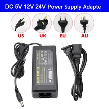 Alimentation électrique adaptateur LED pour bande lumineuse led, avec prise alimentation électrique led, dc 5v/dc 24v, 1A 2A 3A 5A 7A 8A 10a