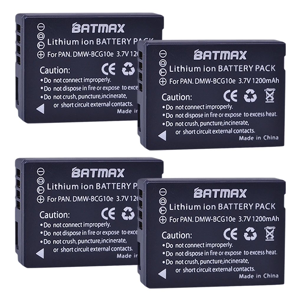 

Аккумулятор Batmax 4pc 1200 мАч для фотоаппарата Panasonic DMW BCG10