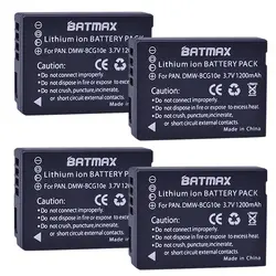 Batmax 4 шт. 1200 мАч DMW-BCG10 BCG10E батареи для panasonic DMW BCG10 Lumix DMC-3D1 DMC-TZ7 DMC-TZ8 DMC-TZ10 DMC-TZ18