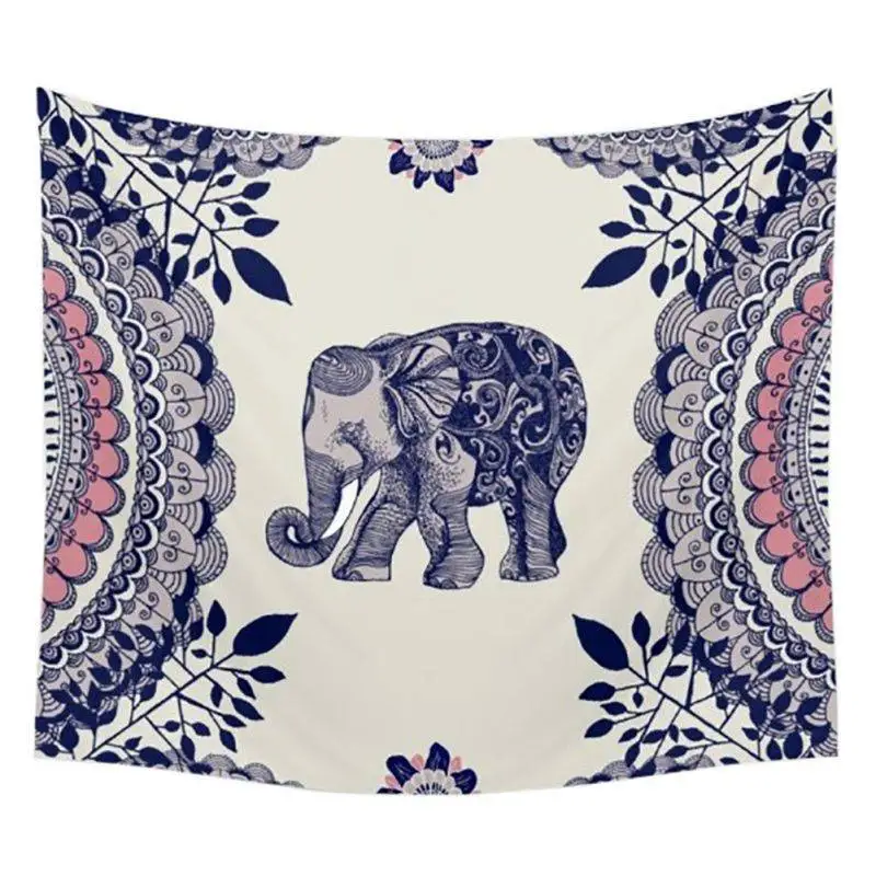 

Elephant Wall Hanging Mandala Blankets Bohemia Tapestry Wandbehang Gobelin Blanket Dorm Home Decor Mantas Mandalas