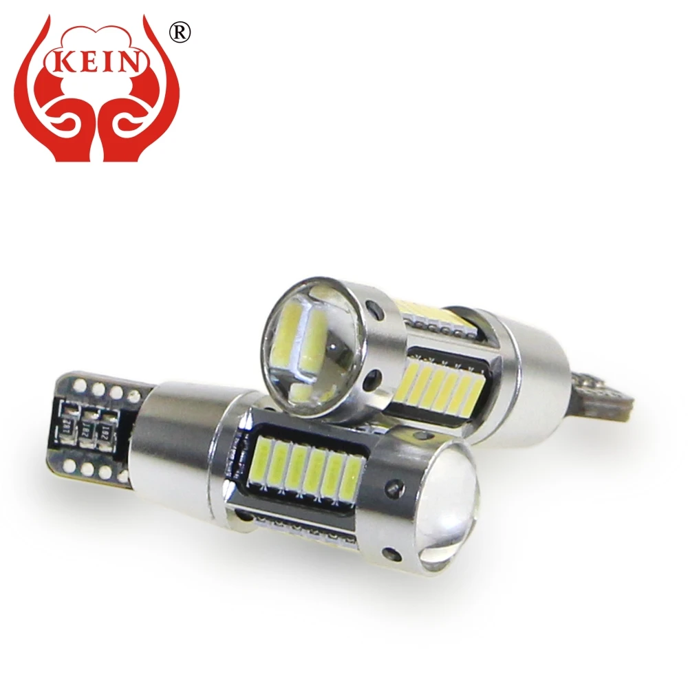 

KEIN 2PCS 30smd T10 LED W5W light 4014 Lens Super Bright 194 Side Marker License Plate Light car automotivo Lamp Bulb Lights DRL