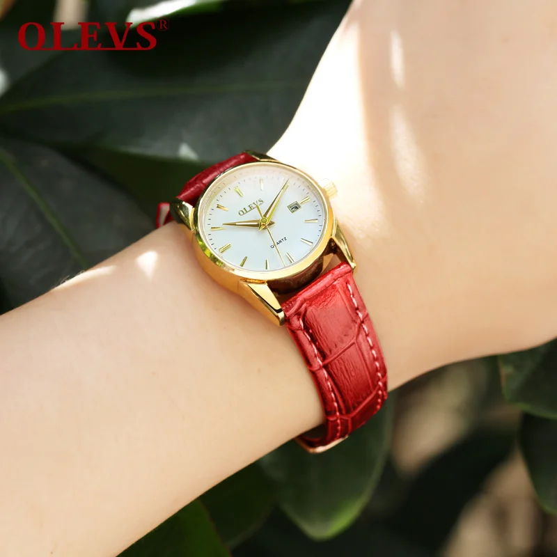 Часы женские с кожаным ремешком кварцевые датой|wristwatch brand|wristwatch womenwristwatches clock |