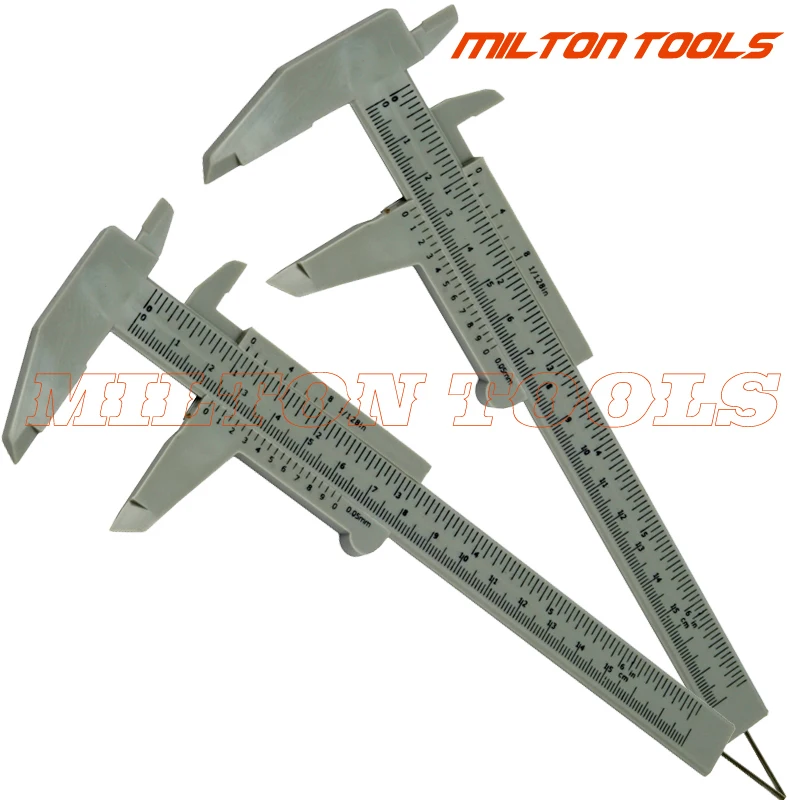 10 шт./лот 150 мм 6 дюймов Пластиковый штангенциркуль студенческий штангенциркуль измерительные инструменты измерительный инструмент - Цвет: grey