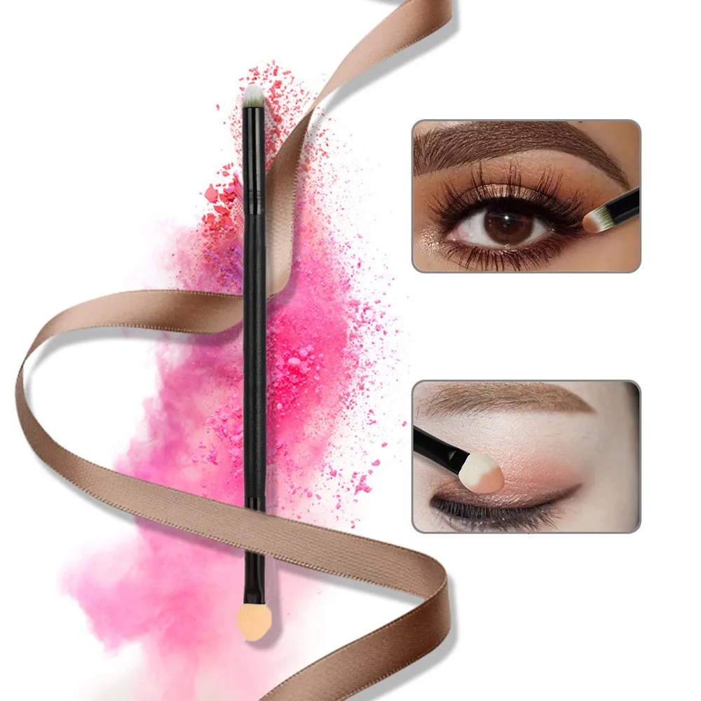 

Double Head Spongy Head Professional Eye Shadow Makeup Brush Soft Smudge Sponge Head Makeup Brushes brochas pincel maquiagem