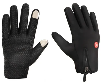 

Wholesale Oudoor Thicken winter warm fleece gloves Anti-skid Skiing Gloves Touch Screen gloves for driving / Riding