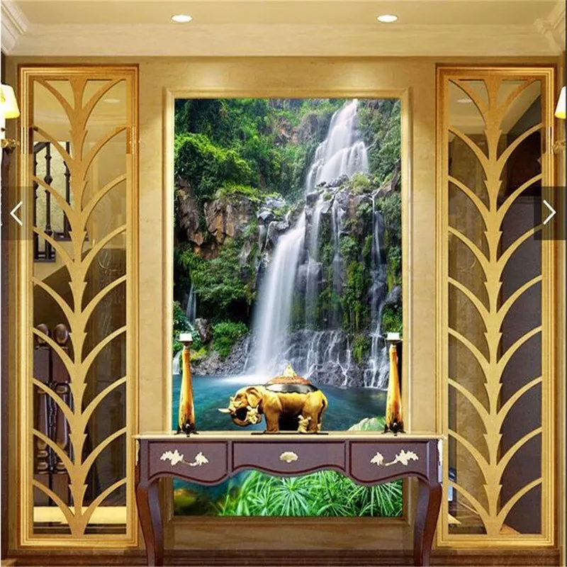wall-paper-3d-art-mural-HD-waterfall-lake-grass-Restaurant-Hotel-wallpaper-Home-Decor-Modern-Wall (1)