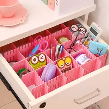 Storage Organizer  DIY Partition Plate Lattice Free Combination Drawer Baffle Thick 4 Pieces Home Storage