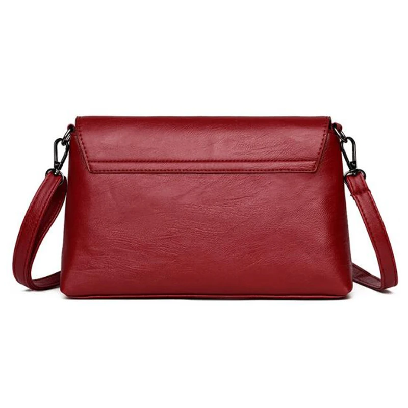 Women Bags Designer Shoulder Bag Fashion Handbag and Purse PU Leather Crossbody Bags for Women 2019 New Black&Red