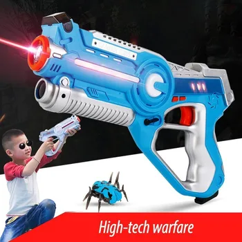 

CS Playing Digital Electric Guns Toy Laser Tag With Flash Light Sounds Effect Shooting Game Xmas Birthday Toys For Children Boys