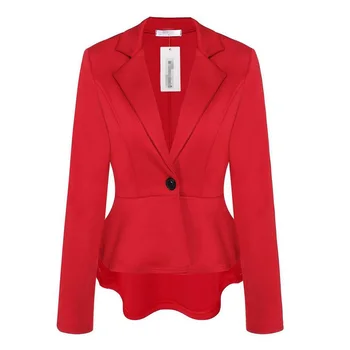

Novelty red Uniform Style Spring Autumn Professional Business Women Blazers Jackets Female Work Wear Coat Tops Clothes