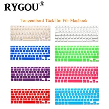 RYGOU шведский svenski буквы силиконовые наклейки на клавиатуру для MacBook клавиатура крышка ЕС макет для Mac Book Air Pro 13 15 17