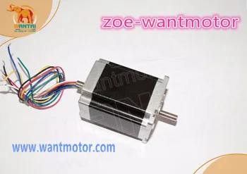 

Good Motor!Wantai Nema23 Stepper Motor Dual Shaft 57BYGH603B 287oz-in 78mm 1A CE ROHS ISO CNC Router Laser Plastic Engraver