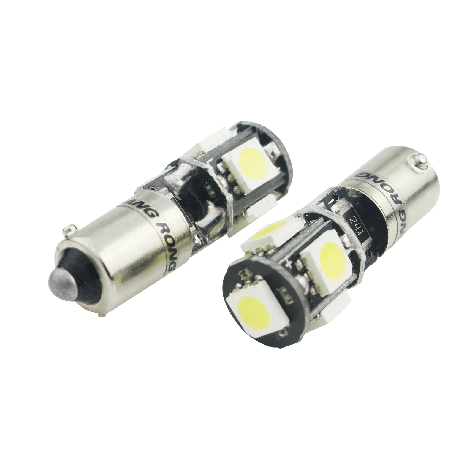 ANGRONG 2x H6W BAX9s 5 SMD Canbus Светодиодная Лампочка С индикатором обратная парковка боковой Светильник лампы