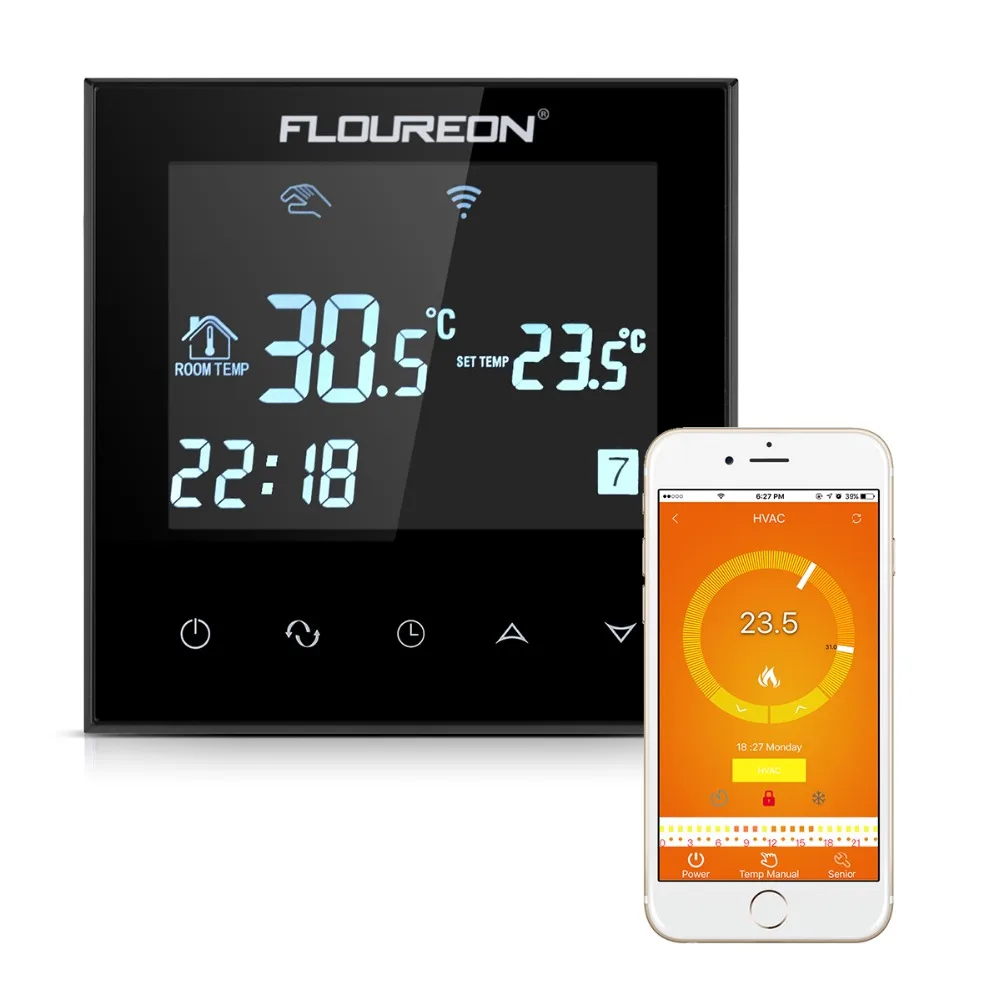 Floureon Smart Wi Fi Heating Thermostat Room Floor Heating Temperature