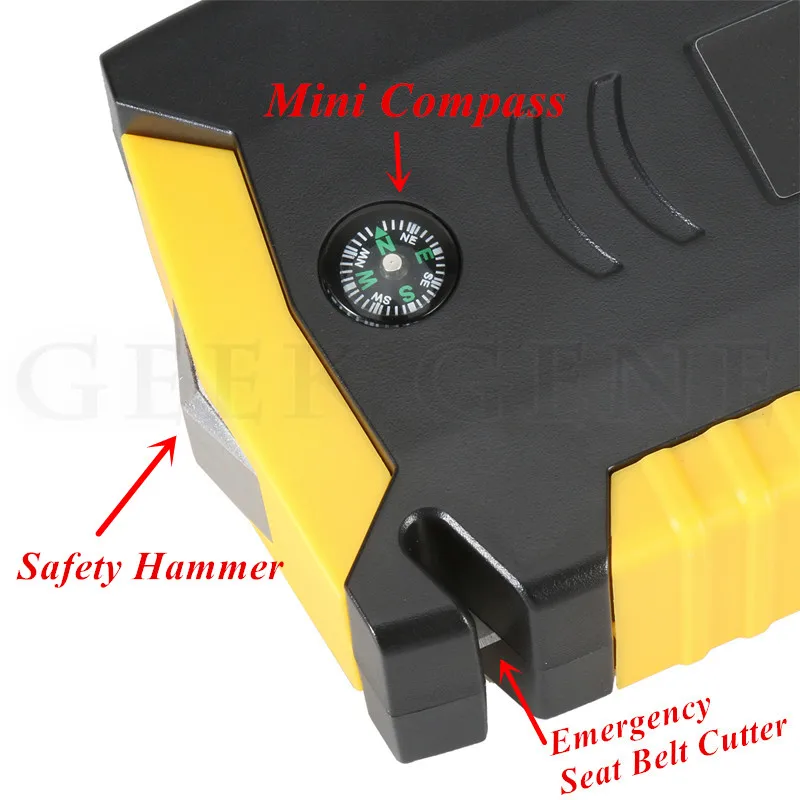 New Car Jump Starter Charger For Car Battery Booster Buster Starting Device Petrol Diesel 12V 600A Pack Power Bank Portable