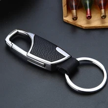 Genuine Leather key chain car Waist hanging keychain for Opel Astra VAUXHALL MOKKA Zafira Insignia Vectra Antara