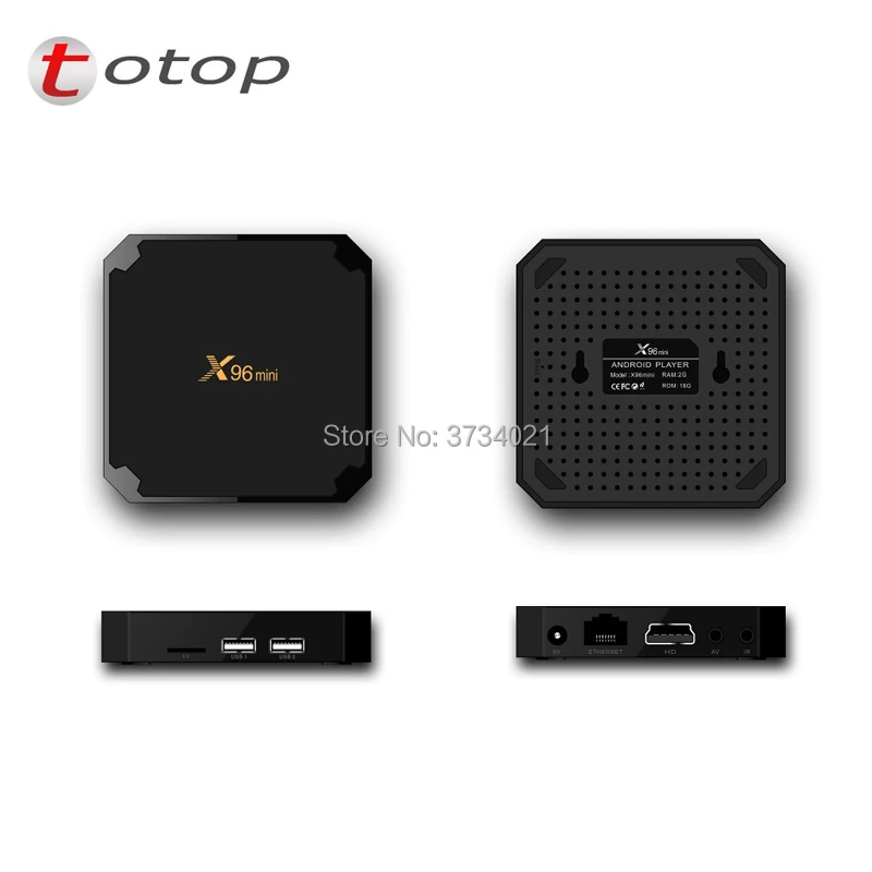 X96 Мини Android 7 1 Smart ТВ BOX (1 г/8 г) 2 г/16 г Amlogic S905W 4 ядра К 30tps Wi Fi IP ГГц телеприставки