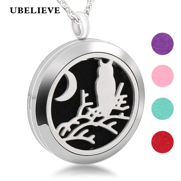 Hot Essential Oils Aromatherapy Diffuser Locket Necklace 316L