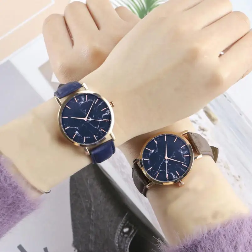 

Simple Leisure Business Ladies WristWatch Analog Temperament Fashion Women's quartz watch Beautiful hand clock 2018 #D
