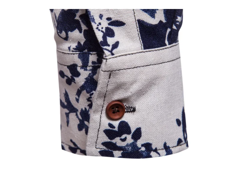 Весенняя рубашка с длинными рукавами в стиле ретро с цветочным принтом для мужчин блузка 5XL Тонкий Топы корректирующие корейский стильвечерние
