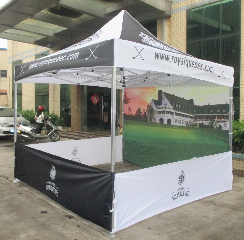 FREE SHIPPING Logo Printed 3m X 3m Aluminum Instant Shade