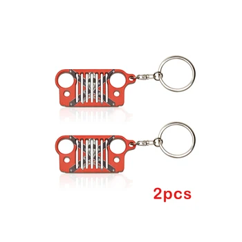 

2PCS 3D Punk Keychain Keyring Car Cool Skull Key chains Gift For Jeep Accessories Cosplay New arrival