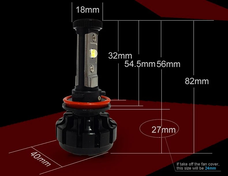 CNSUNNYLIGHT 10000LM Super Bright Car LED Headlight Kit H7 H11 H8 H9 9005 HB3 9006 HB4 9012 Replace Bulb w Anti-Dazzle Beam (14)