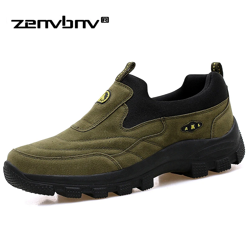 

Autumn Spring Slip-on Flock Men's Shoes Size 45 46 Fashion Suede Leather Shoes Men, Brand Casual Shoes,quality Work safety Shoes