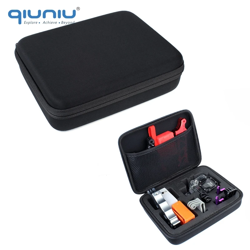

QIUNIU Portable Storage Collection Medium Bag Protective Shockproof Carry Case for GoPro Hero 2 3+ 4 5 6 for Go Pro Accessories