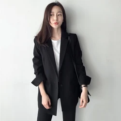 2019 Spring and Autumn new Korean version of the small suit female long section suit long sleeved fashion wild casual coat 2019 Spring and Autumn new Korean version of the small suit female long section suit long sleeved fashion wild casual coat