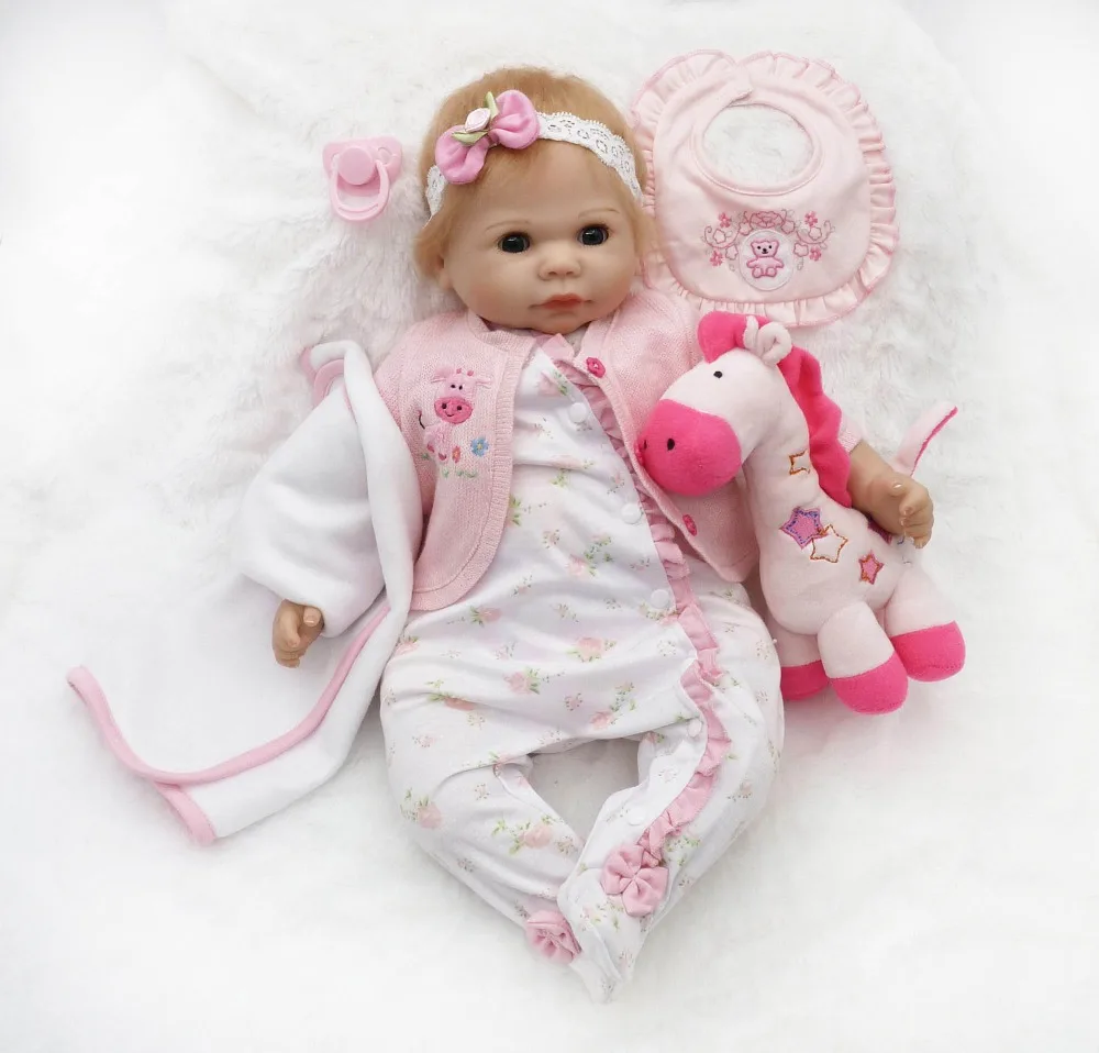 Мигающие глаза bebe reborn girl силиконовая кукла reborn baby 20 дюймов мягкое тело новорожденная Интерактивная кукла-Пупс кукла подарок