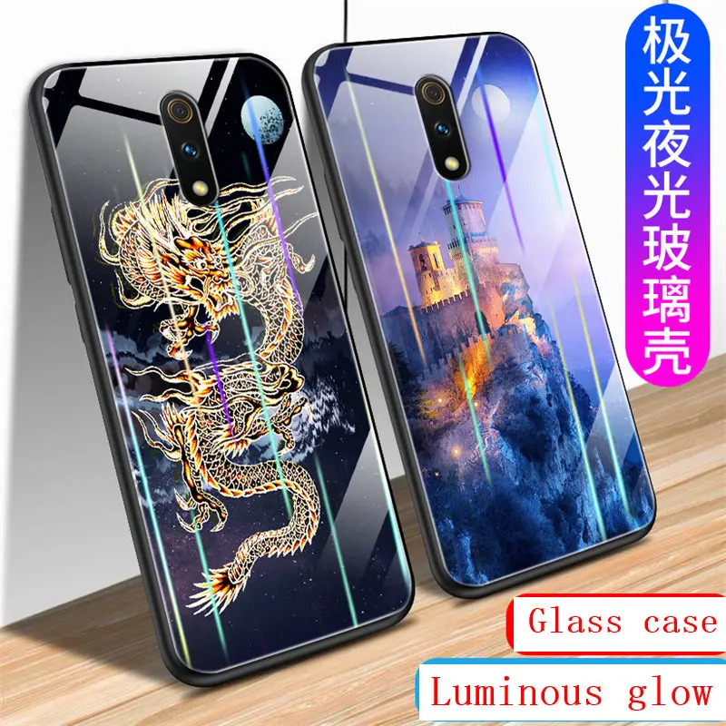 

Luminous Tempered Glass Phone Case For OPPO K3 Case Glow Glass Back Cover For OPPO K3 Cover Shell Cell Capa
