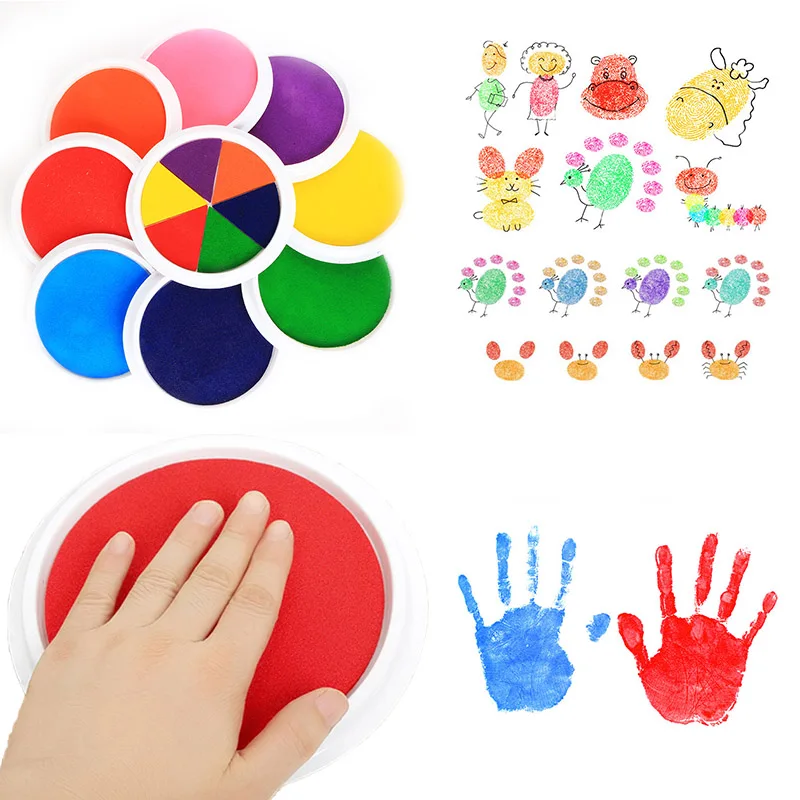 Non Toxic Newborn Baby Handprint Footprint Imprint Funny DIY Finger