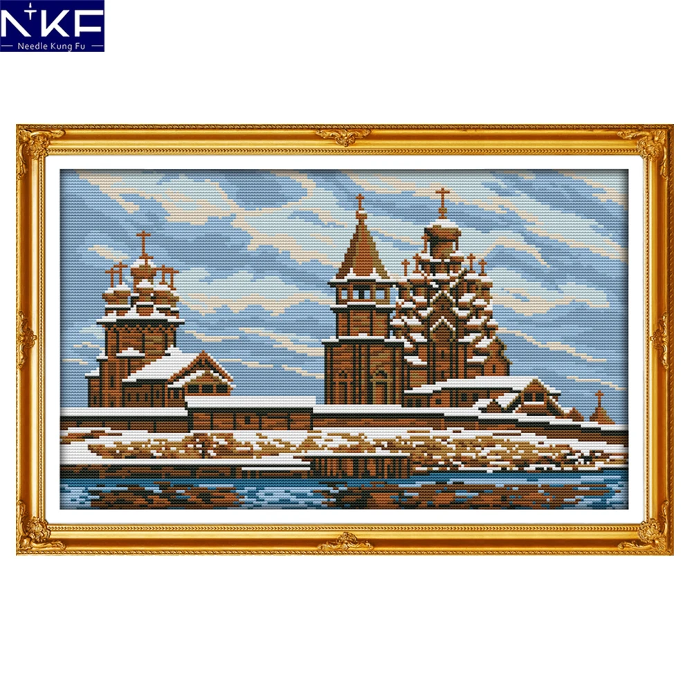 Buy NKF Snow covered Landscape Counted Cross Stitch