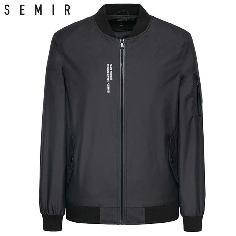 

SEMIR Jackets mens thin overcoat black clothes 2019 mens long sleeve classic clothes fashion streetwear clothing male