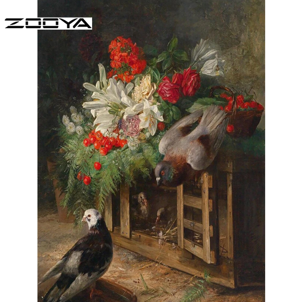 ZOOYA DIY ремесла пейзаж алмазная живопись животное картина Алмазная вышивка