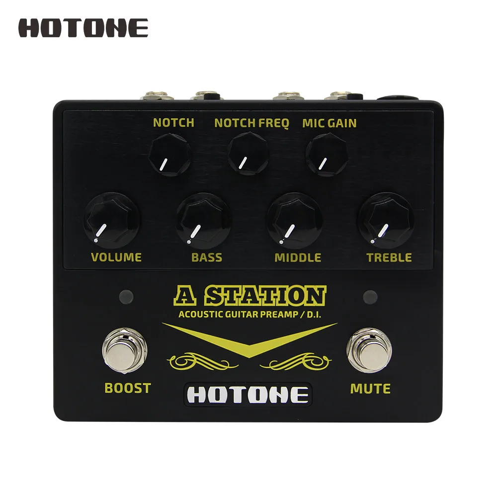 Hotone A станция акустическая Preamp /DI коробка гитара и микрофон Гитарные эффекты