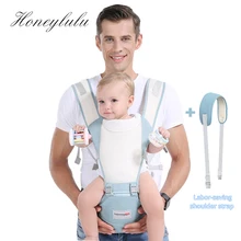 Honeylulu 3D воздухопроницаемость детская переноска модное с лямками для новорожденных кенгуру для ребенка Ergoryukzak слинг Хипсит Рюкзак-кенгуру