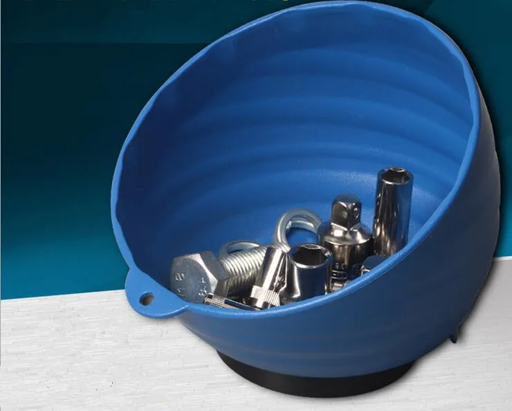 

Magnetic Bowl Auto Tool Spare Parts Tray Dish Magnet Pan Accessories Storage Box Garage Wokshop Nuts Screws Holder 15cm Diameter
