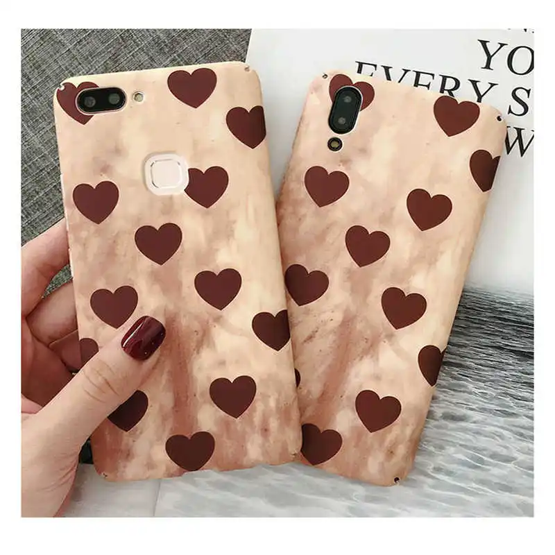 

Cute Love Heart Case For OPPO F5 A57 A59 A39 F1S A73 A77 A79 F9 A83 A1 A3 A5 A7 R9 R9S R11 R11S Plus R17 K1 Hard PC Cases