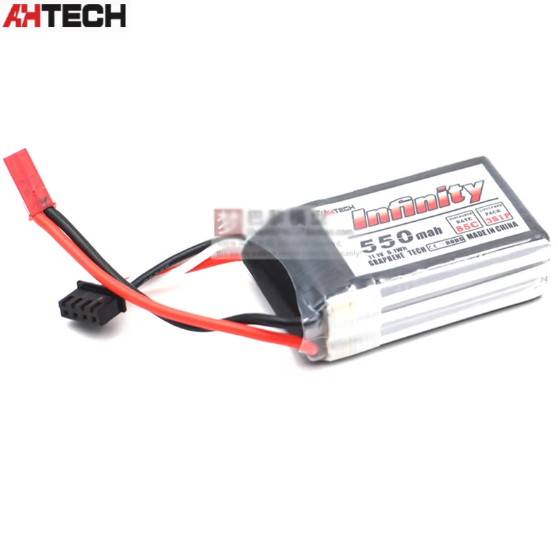 

Infinity 3S 11.1V 550mAh 85C LiPo Violence Lithium Battey JST Plug For FPV RC Drone Quadcopter