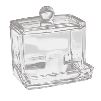 

COSW 2X Clear Acrylic Cotton Swab Makeup Case Stick Box Storage Stand Rack
