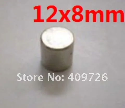 20 шт 12x8 мм N35 мини супер сильный редкоземельный холодильник постоянный магнит 12*8 маленький круглый неодимовый магнит 12x8