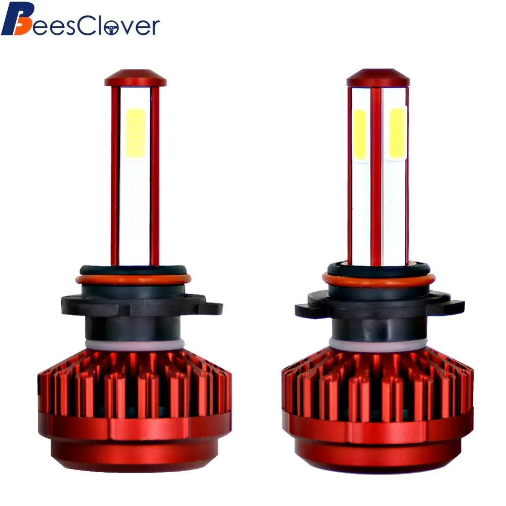 BEESCLOVER 1 пара 80 Вт COB светодиодный фары комплект HB4/9006 6000 K 8000LM Противотуманные фары HID лампы эффективно защищает светодиодный s удобный z30