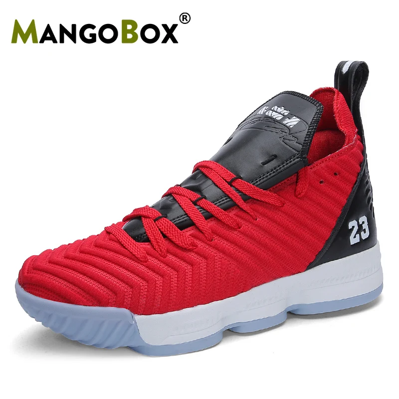 

Different Colors Man Basketball Shoes PU+Fabric Boy Sport Boots Rubber Mens Basketball Shoes Mid-Top Designer Sneakers Men 2019